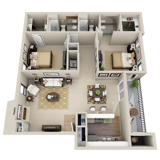 B2 Partial 922 floor plan